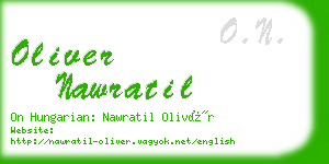 oliver nawratil business card